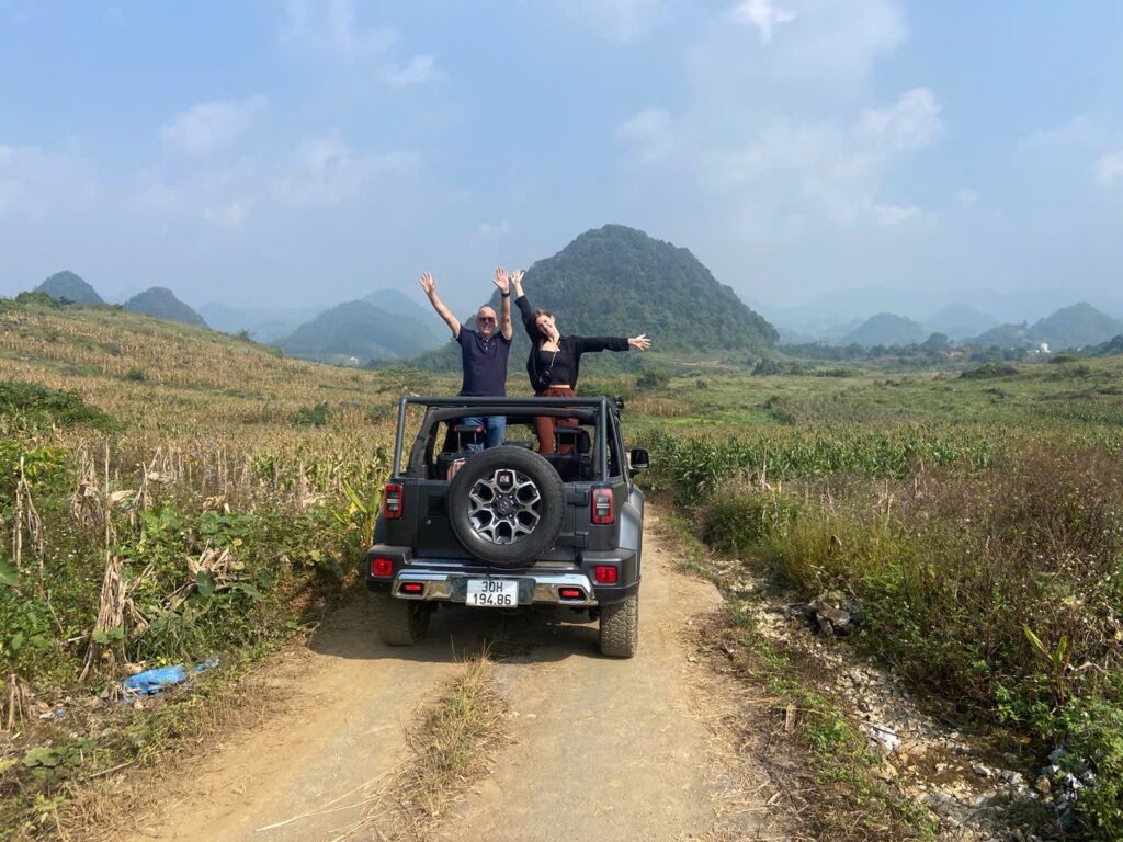 Ha giang in a jeep